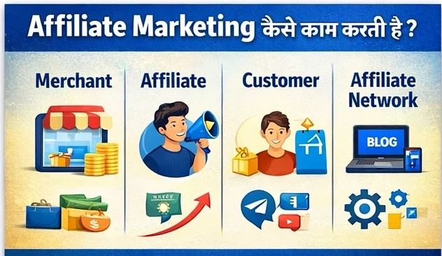 affiliate marketing कैसे काम करती है