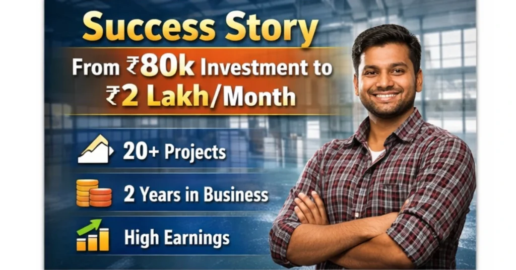Epoxy flooring business success story India earning 2 lakh per month